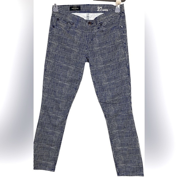 J. Crew Denim - J.Crew toothpick 27 ankle jeans, blue, white